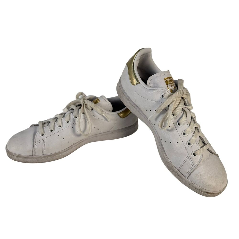 adidas Stan Smith White Gold Leather Sneakers Men's US 11 EE8836
